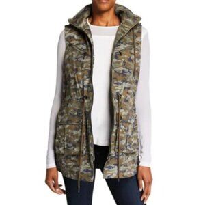 ANATOMIE Bella Sleeveless Camo Zip-Front Medium Weight Hoodie Vest Size XS